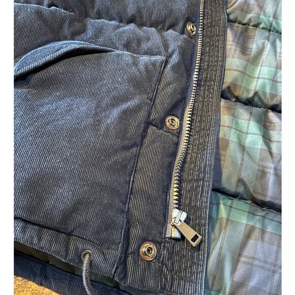 Polo Ralph Lauren Mens Vintage Corduroy Down Jacket Water Resistant Navy L - Picture 12 of 16